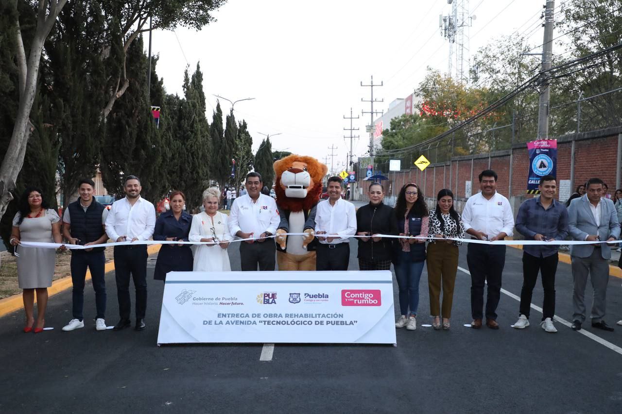 Rehabilitación de calle en Puebla