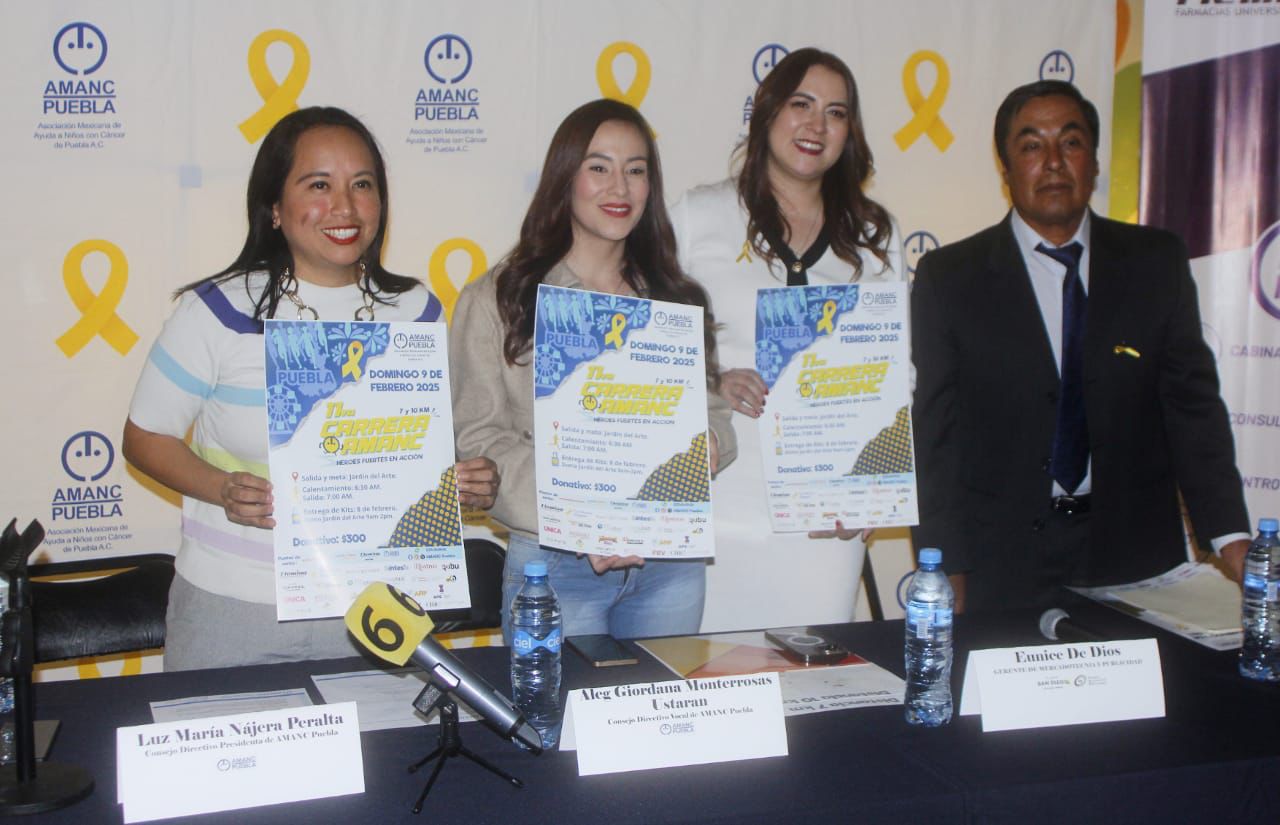 Confirmó AMANC Puebla su carrera "héroes fuertes en acción" en 2025.